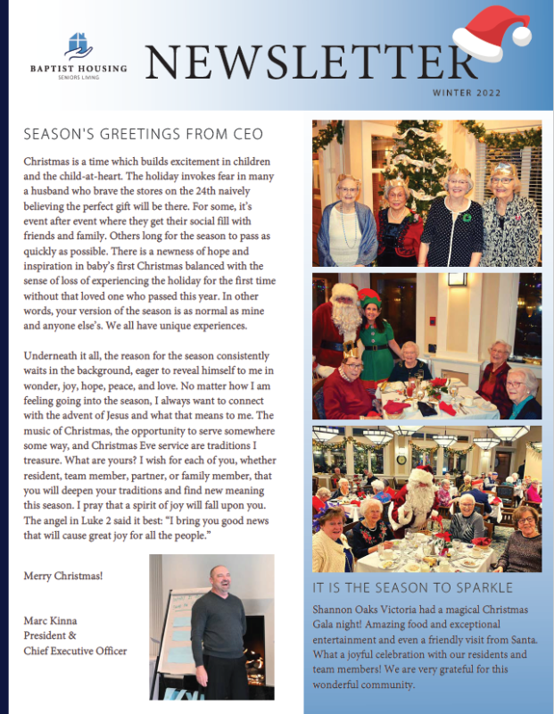 Newsletter cover page 2022